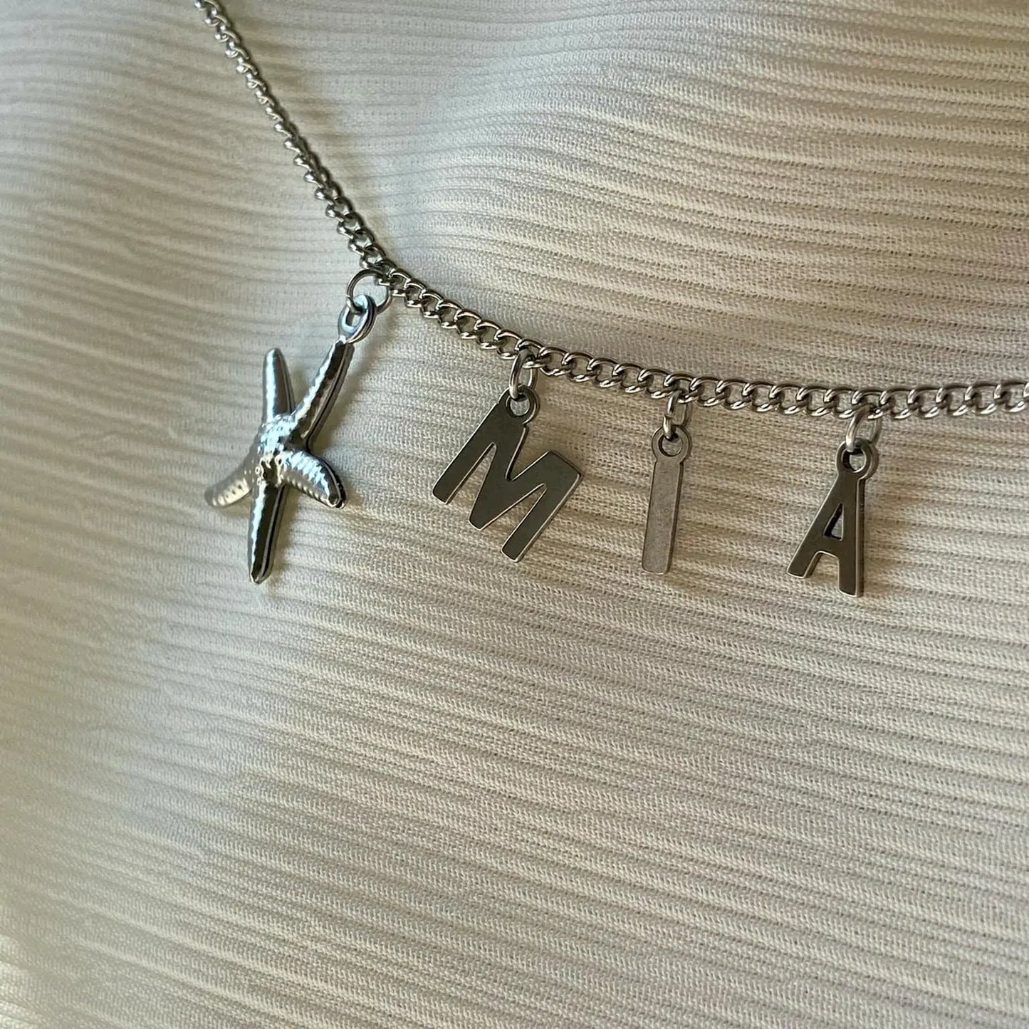 BRACELET ARGENTÉ | LETTRES & CHARMS