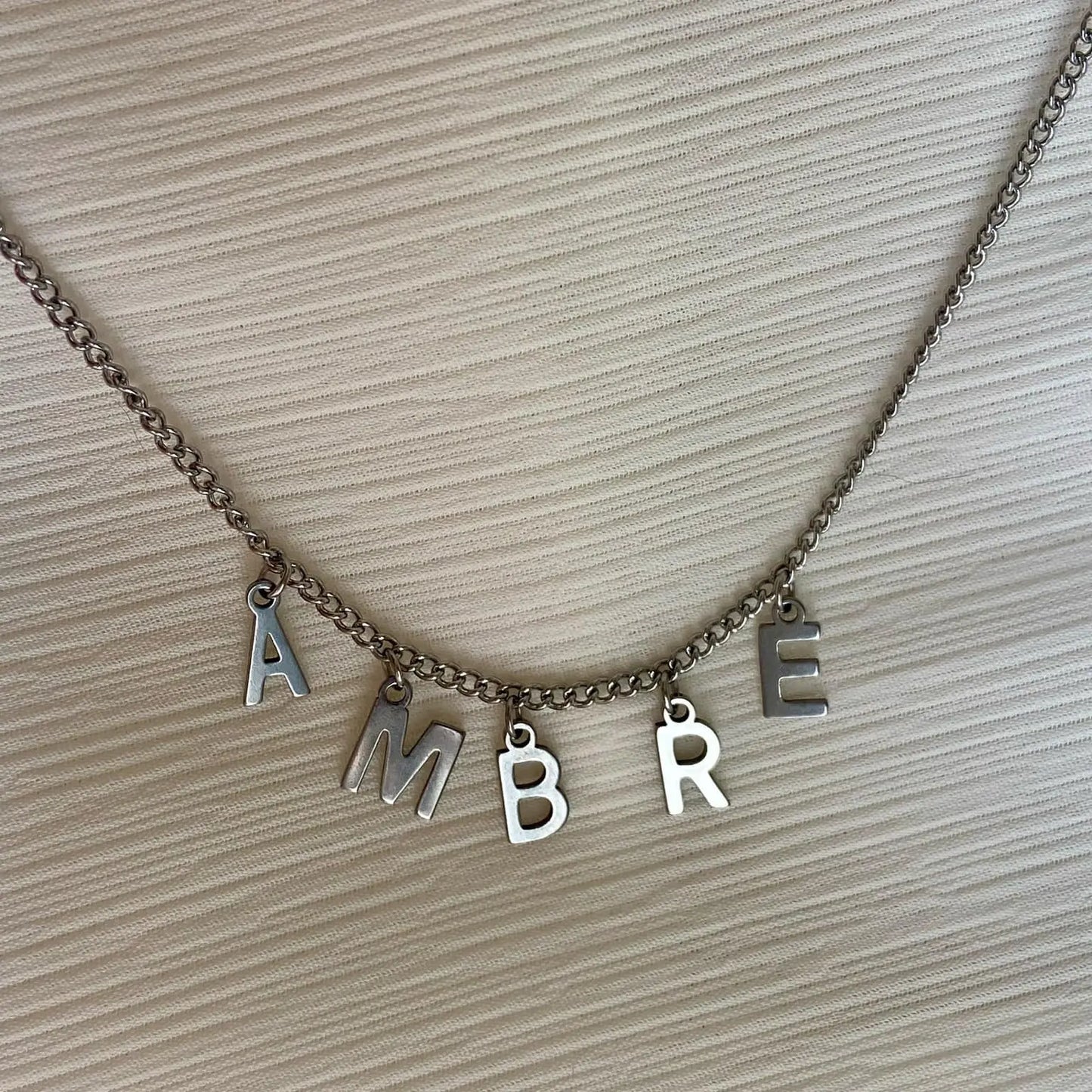 COLLIER ARGENTÉ | LETTRES