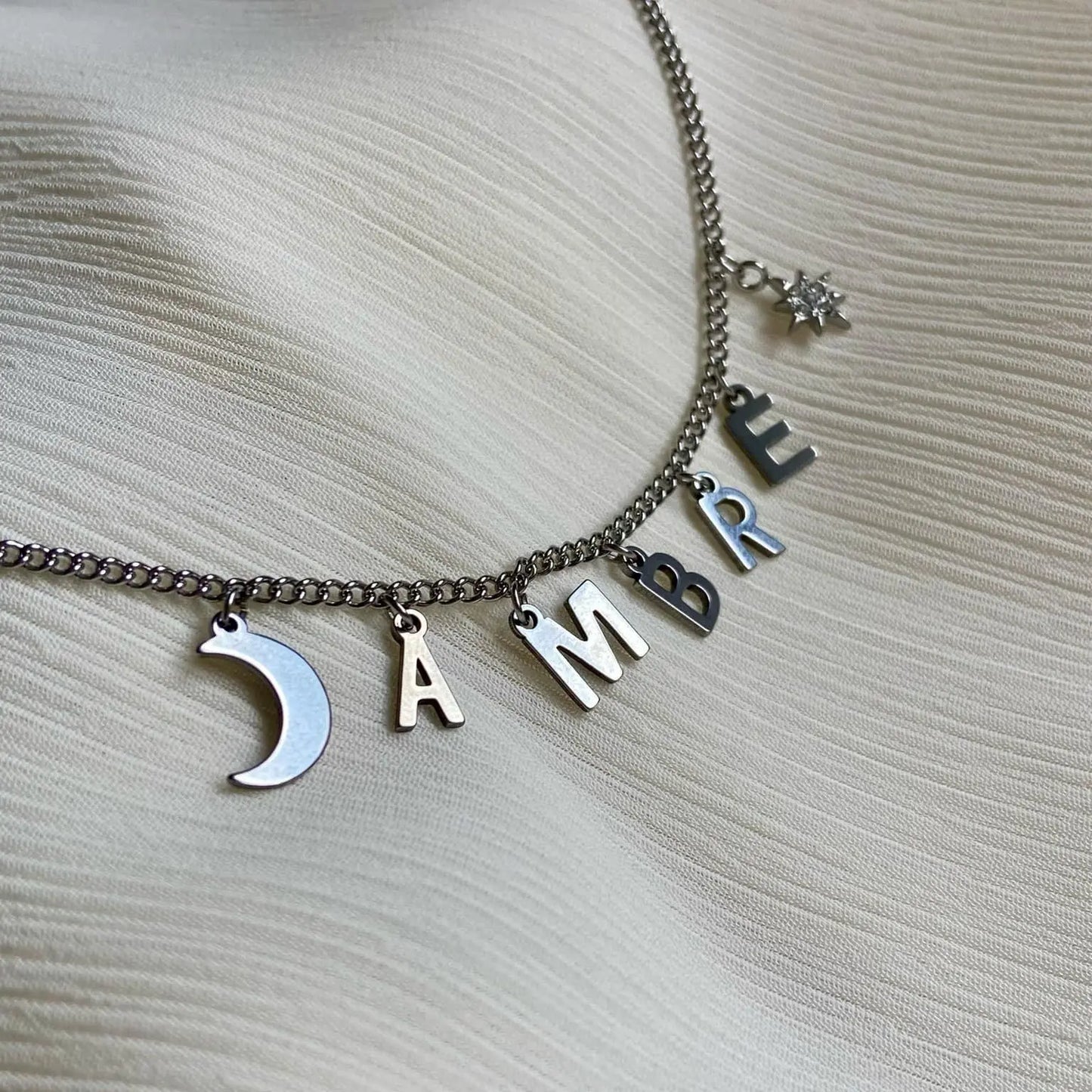 COLLIER ARGENTÉ | LETTRES & CHARMS