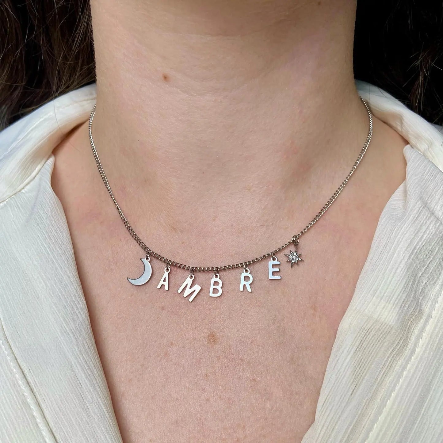 COLLIER ARGENTÉ | LETTRES & CHARMS