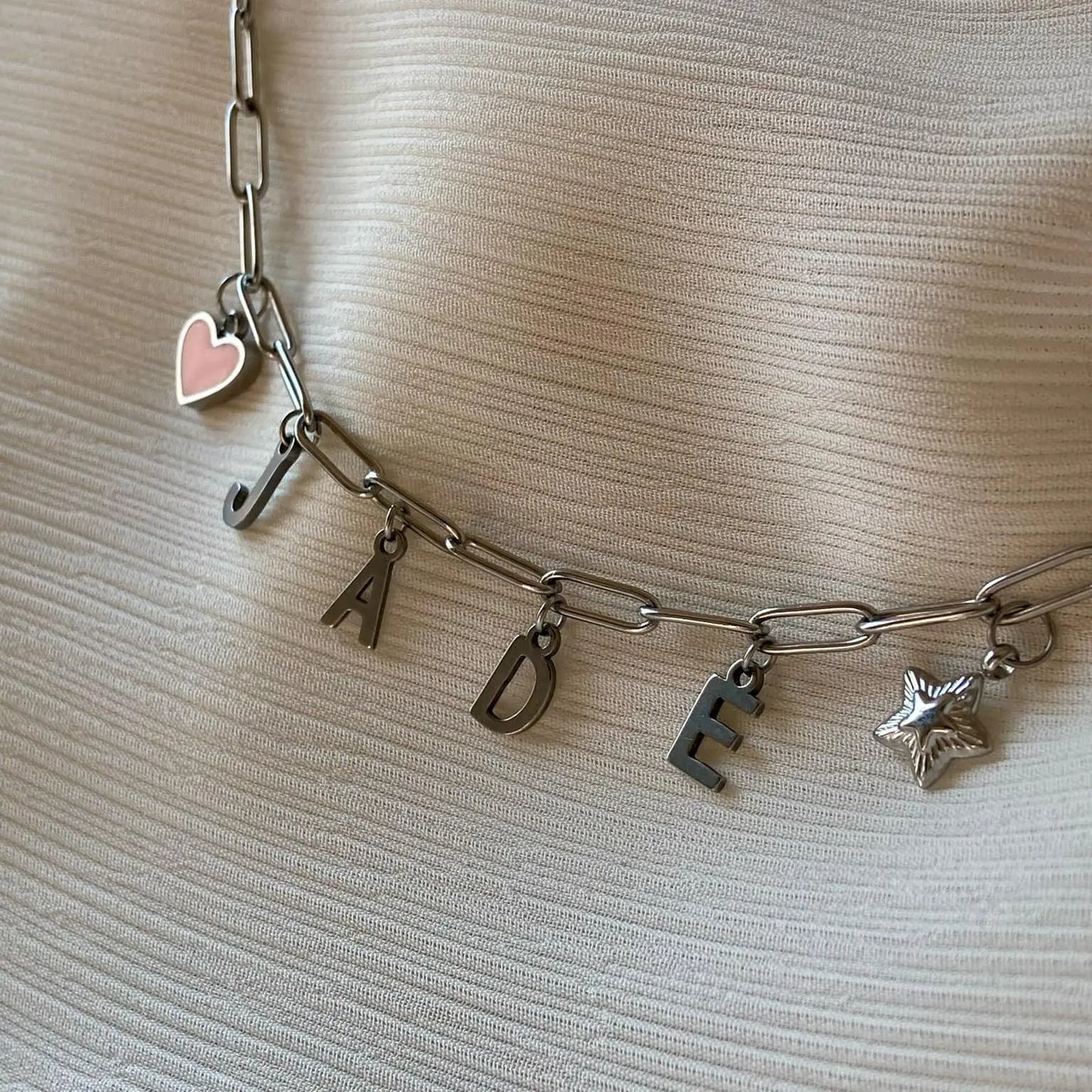 BRACELET ARGENTÉ | LETTRES & CHARMS