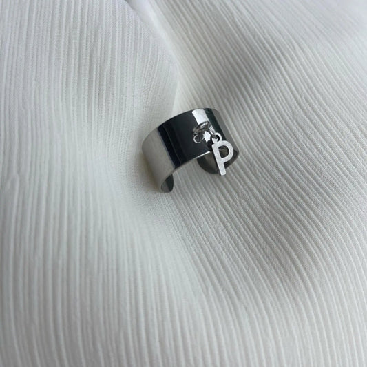 BAGUE ARGENTÉE | LETTRE